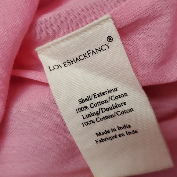 Loveshackfancy Lyla pink plaid midi skirt cotton M - Picture 7 of 11